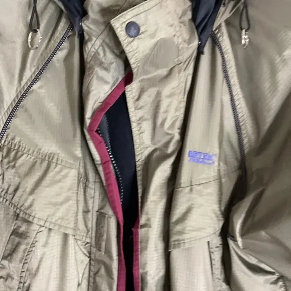 Eddie Bauer Ebtek Men’s Medium Hunter Green GoreTex Coat - Picture 4 of 7